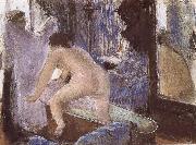 Edgar Degas Out off bath oil